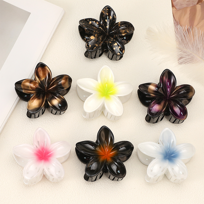 Plumeria Haarklammer aus injiziertem Kunststoff