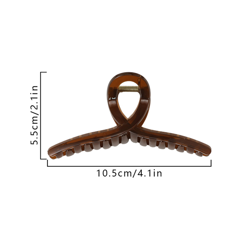 10,5 cm kreuzförmiger Haarklammerclip aus injiziertem Kunststoff
