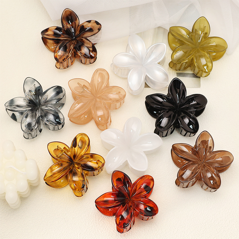 Plumeria Haarklammer aus injiziertem Kunststoff