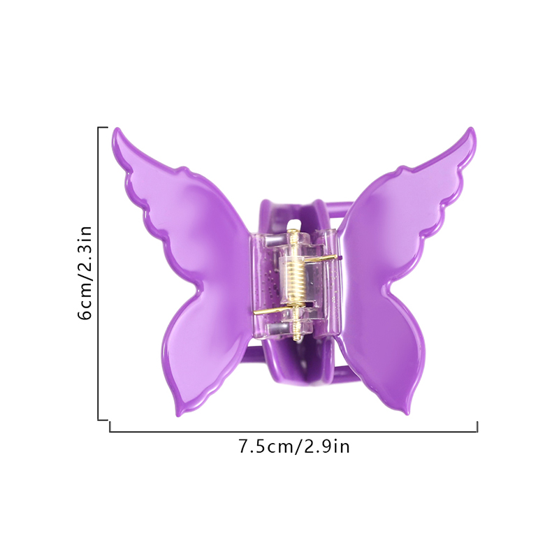 Symmetrische Schmetterlingsflügel Acetat Haarklammer