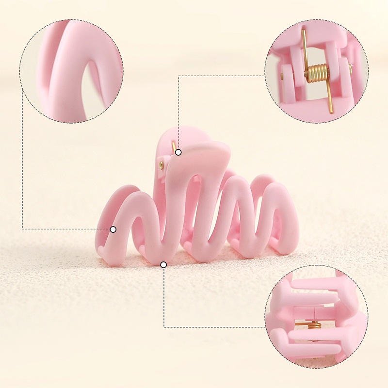 Curve Frosting Haarklammer aus Kunststoff mit Injektion