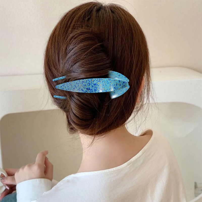 Schwalbenschwanzclip mit Kunststoffclip für injizierte Haarklaue