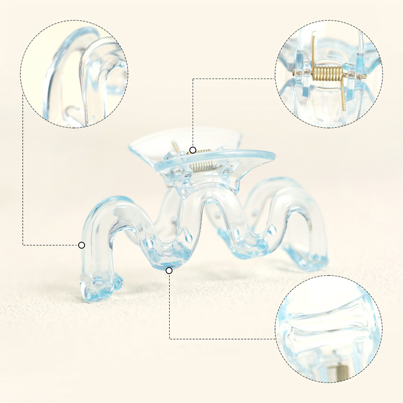 M-förmiger Gelee-Clip, injizierter Haarklammerclip aus Kunststoff